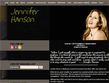 Tablet Screenshot of jenniferhanson.ca